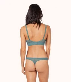 Wearlively Bras The Deco Mesh Bralette: Harbor Green