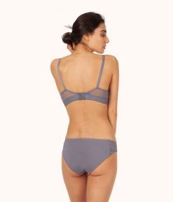 Wearlively The Lace T-Shirt Bra: Smoke