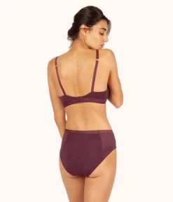 Wearlively The Luxe High Waist Bikini: Plum