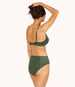Wearlively The Luxe High Waist Bikini: Rich Olive