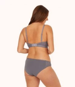 Wearlively The Palm Lace Bikini: Smoke Categories