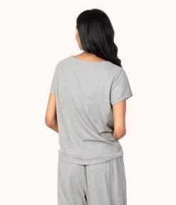 Wearlively Categories The Ribbed Tee: Heather Gray