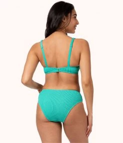 Wearlively Categories The Ruched High Waist Bikini: Aquamarine
