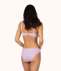 Wearlively The Ruched Plunge Bralette: Lilac Categories