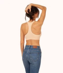 Wearlively Bras The Seamless Racerback Bralette: Toasted Almond