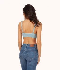Wearlively The Skinny-Strap Seamless Bralette: Sky Blue Bras 9 Wearlively The Skinny-Strap Seamless Bralette: Sky Blue Bras