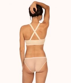 Wearlively Bras The Sleek Crossback Bralette: Toasted Almond 9 Wearlively Bras The Sleek Crossback Bralette: Toasted Almond