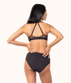 Wearlively The Smooth Lace High Waist Bikini: Jet Black Categories