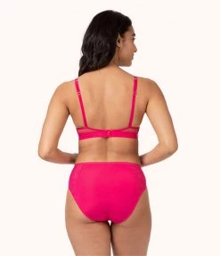 Wearlively The Smooth Lace High Waist Bikini: Magenta Categories