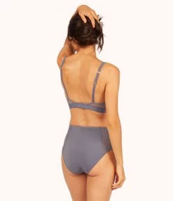 Wearlively Categories The Smooth Lace High Waist Bikini: Smoke