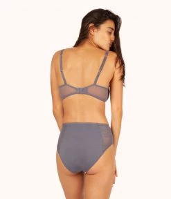 Wearlively The Smooth Lace Plunge Bra: Smoke 11 Wearlively The Smooth Lace Plunge Bra: Smoke