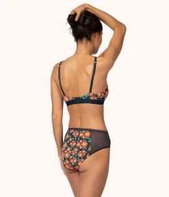 Wearlively The Sweetheart Bralette - Print: Poppy Floral