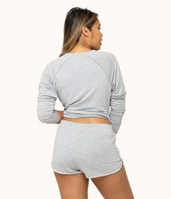 Wearlively The Terry-Soft Short: Heather Gray Categories