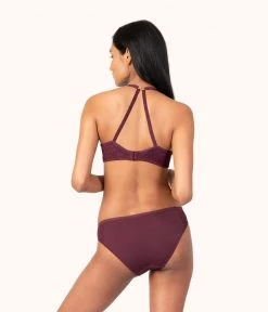 Wearlively Bras The Unlined Lace Bra: Plum