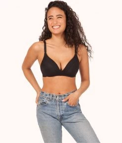 Wearlively No-Wire Push-Up Bra Bundle: Jet Black/Smoke 7 Wearlively No-Wire Push-Up Bra Bundle: Jet Black/Smoke