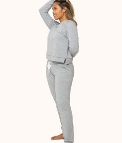 Wearlively The Terry-Soft Jogger Set Bundle: Heather Gray