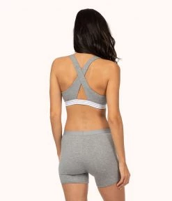 Wearlively The Boy Short Kit: Jet Black/Heather Gray