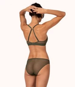 Wearlively Bras The No-Wire Push-Up: Rich Olive