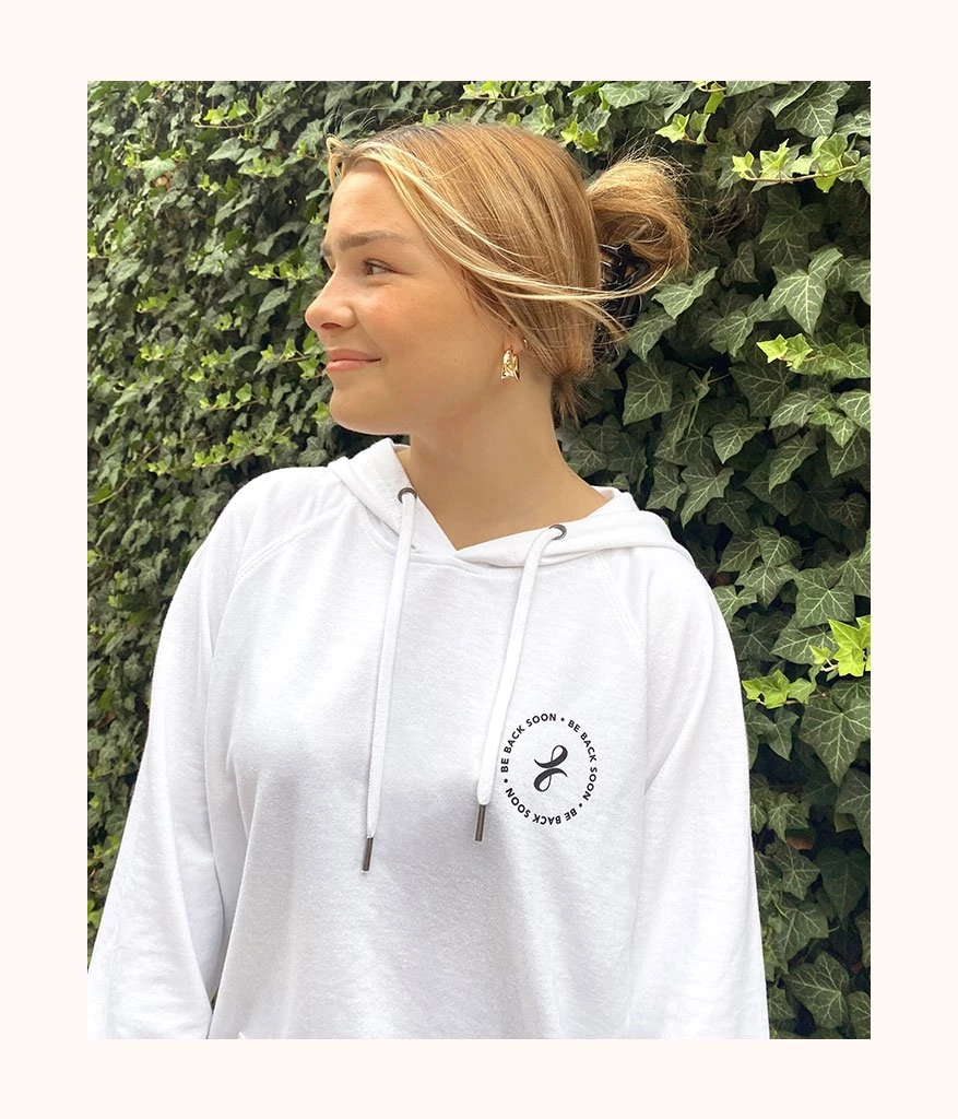 Wearlively The Be Back Soon Hoodie: White Categories 5 Wearlively The Be Back Soon Hoodie: White Categories