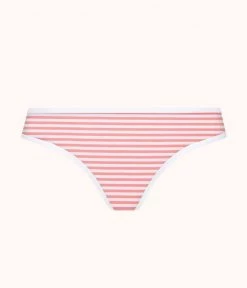 Wearlively Categories The Cotton Thong Bundle - Print: Mini Polka/Coral Stripe/Jet Black