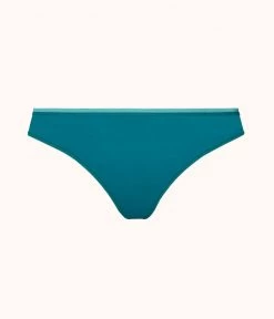 Wearlively The No Show Thong: Rich Teal