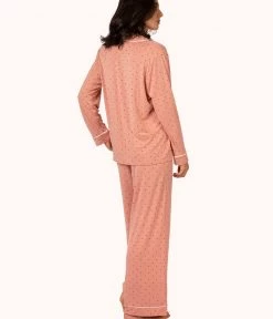 Wearlively The All-Day Lounge Pant - Print: Pepper Dot/Shell Pink