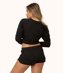Wearlively The Terry-Soft Short Set Bundle: Jet Black