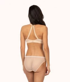 Wearlively The Deep V No-Wire Push-Up: Toasted Almond