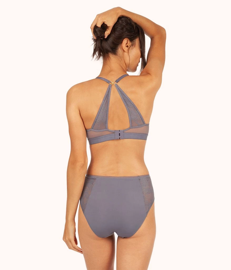 Wearlively Bras The Smooth Lace T-Shirt Bra: Smoke 6 Wearlively Bras The Smooth Lace T-Shirt Bra: Smoke