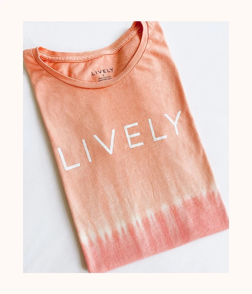 Wearlively Categories The LIVELY Dip Dye Tee: Sherbet Dip Dye