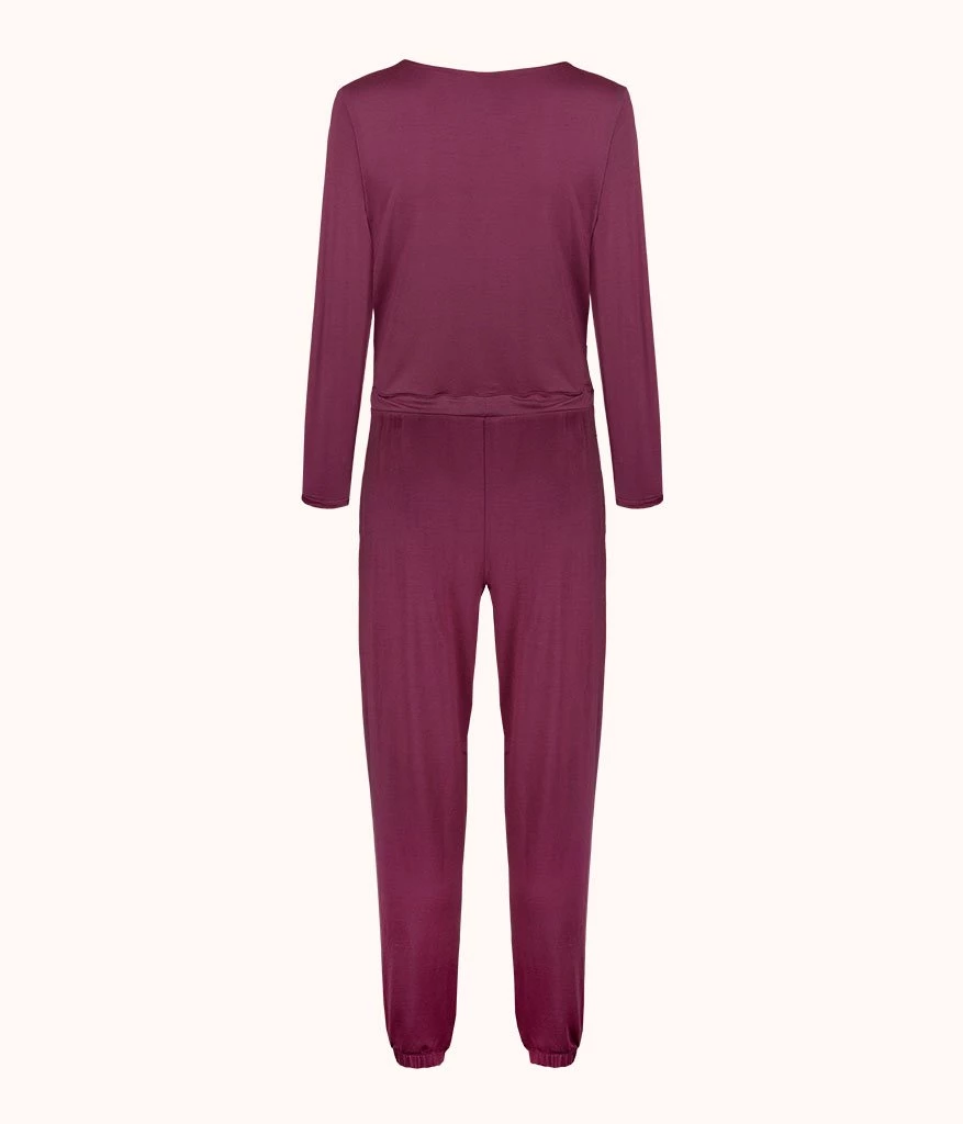 Wearlively The All-Day Crew Jumpsuit: Plum 6 Wearlively The All-Day Crew Jumpsuit: Plum