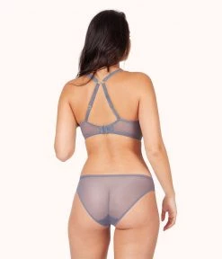 Wearlively The Mesh Back Bikini Bundle: Smoke/Jet Black/Toasted Almond