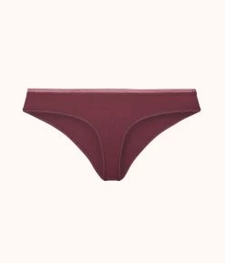 Wearlively The No Show Thong: Plum Categories