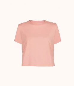 Wearlively The All-Day Classic Tee: Shell Pink Categories