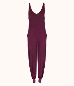 Wearlively All-Day Jumpsuit: Plum