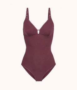 Wearlively The All-Day Maternity Bodysuit: Plum