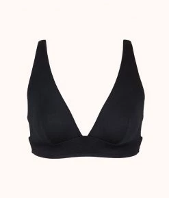 Wearlively The All-Day Plunge Bralette: Jet Black Bras