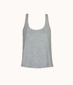 Wearlively Categories The All-Day Scoop Tank: Heather Grey