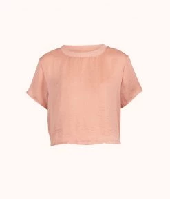 Wearlively The Boxer Lounge Tee: Shell Pink Categories
