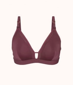 Wearlively The Busty Maternity Bralette: Plum