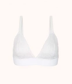 Wearlively The Crochet Lace Bralette: White