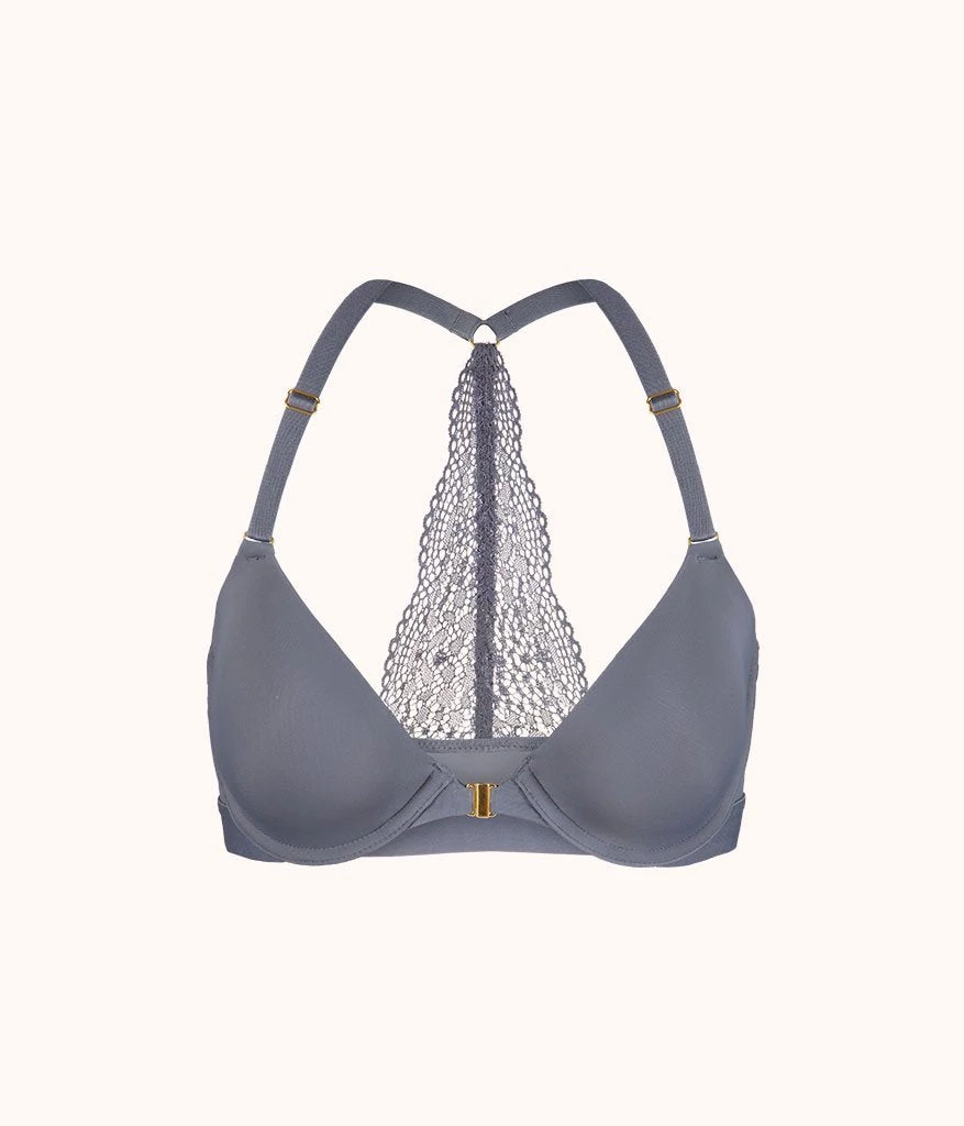 Wearlively Bras The Front Close T-Shirt Bra: Smoke