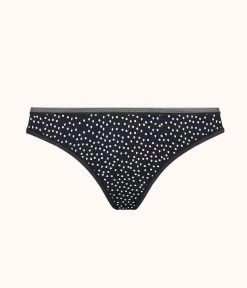 Wearlively The No Show Thong - Print: Painted Polka Categories
