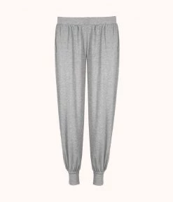 Wearlively The Ribbed Jogger: Heather Gray