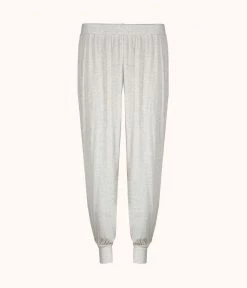 Wearlively The Ribbed Jogger: Heathered Oat