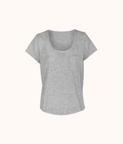 Wearlively Categories The Ribbed Tee: Heather Gray