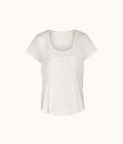 Wearlively The Ribbed Tee: Heathered Oat Categories