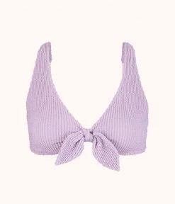 Wearlively The Ruched Plunge Bralette: Lilac Categories