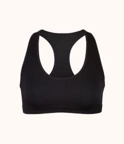 Wearlively Bras The Seamless Racerback Bralette: Jet Black