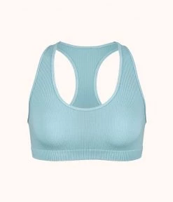 Wearlively The Seamless Racerback Bralette: Sky Blue